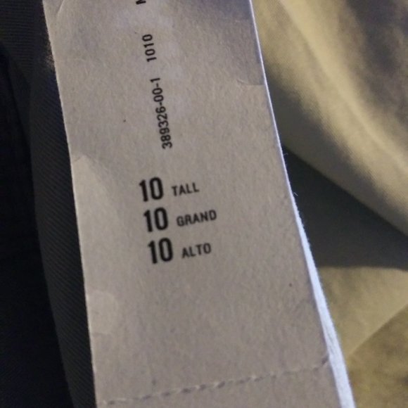 new Old Navy khaki Grayish pants with pink lobsters embroidered size 10 tall - Picture 14 of 15